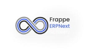 Logo Frappe ERPNext Schweiz white